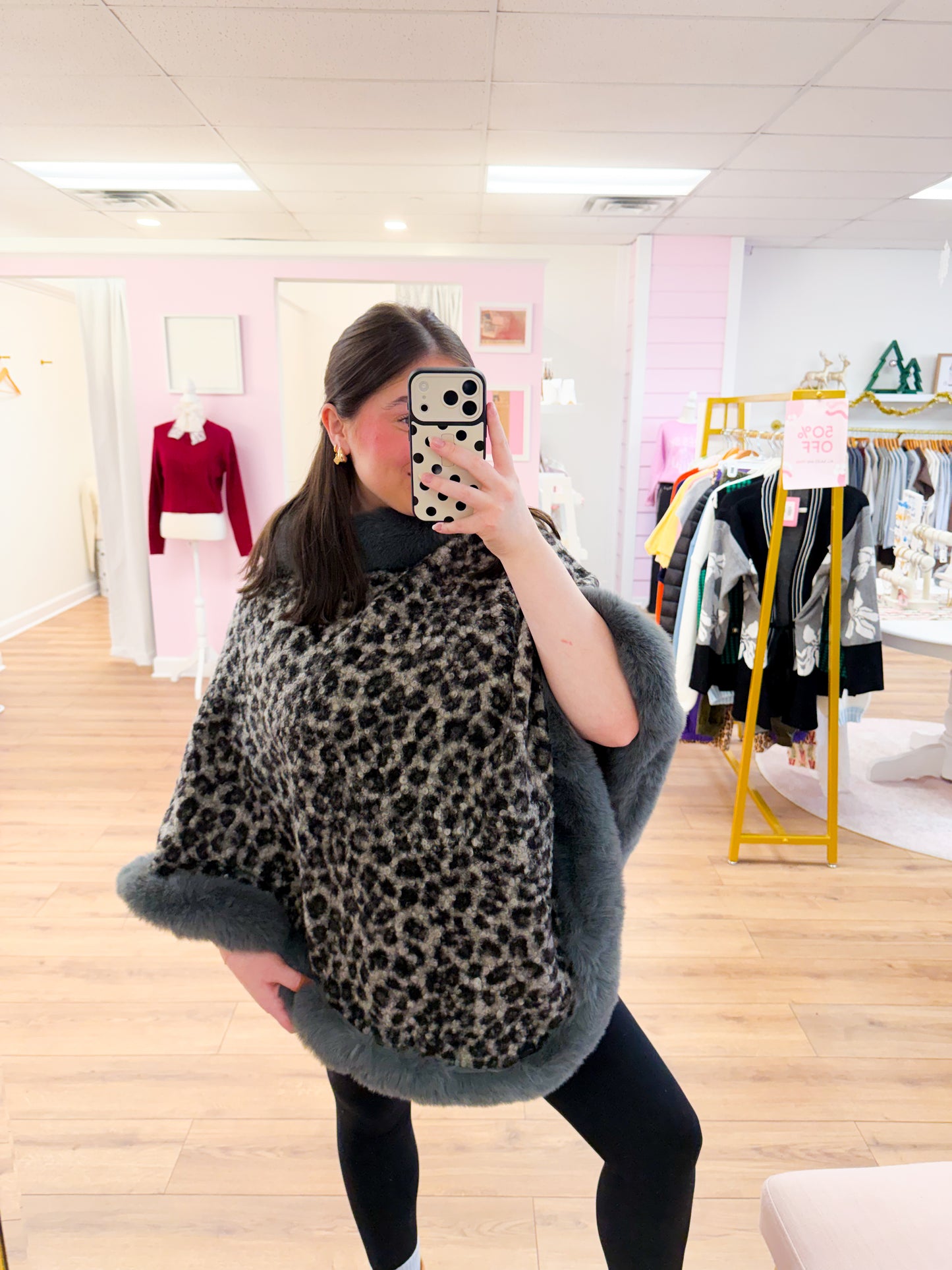 Leopard Poncho