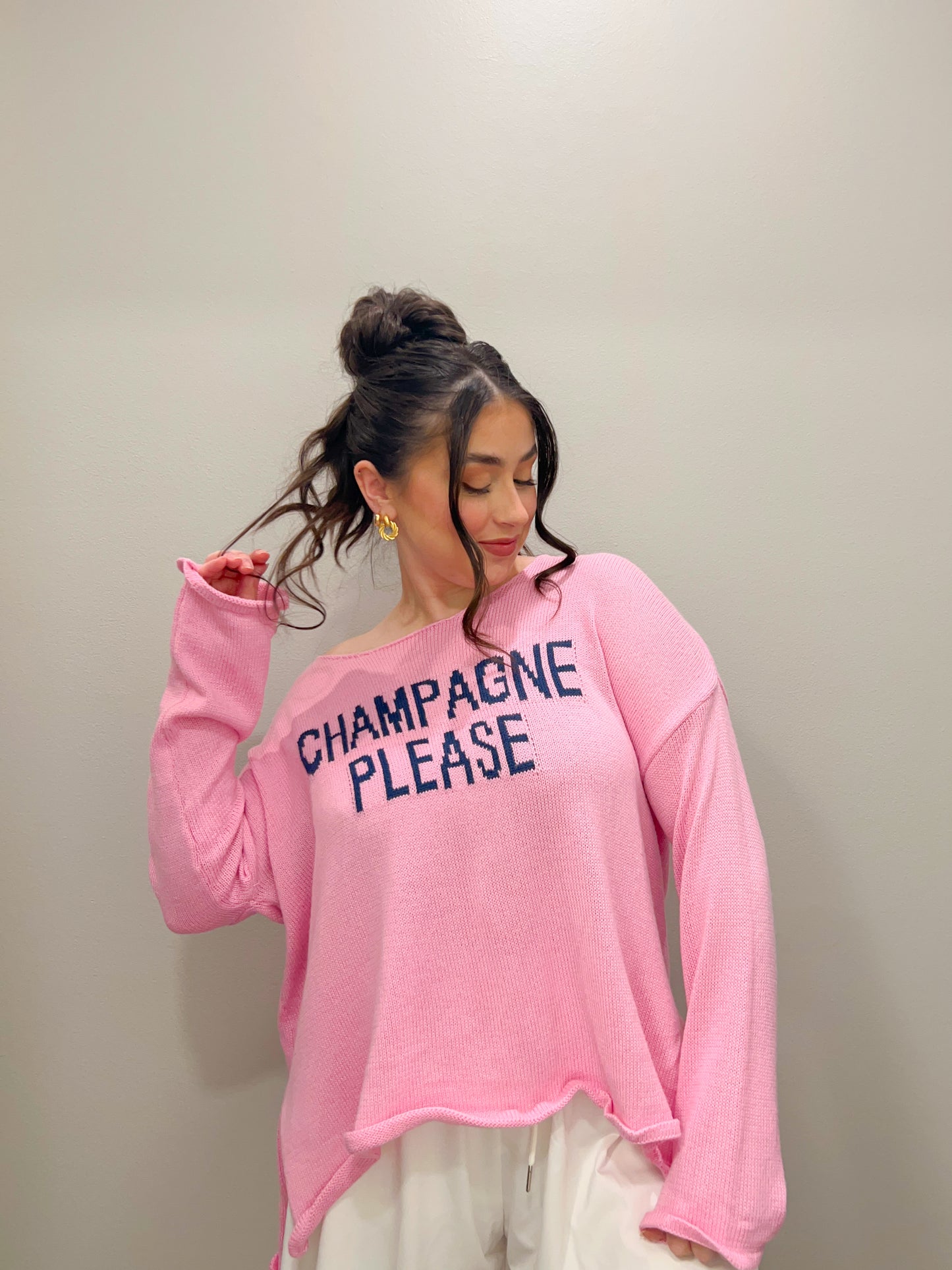champagne please sweater