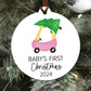 baby's first christmas (girl) ornament