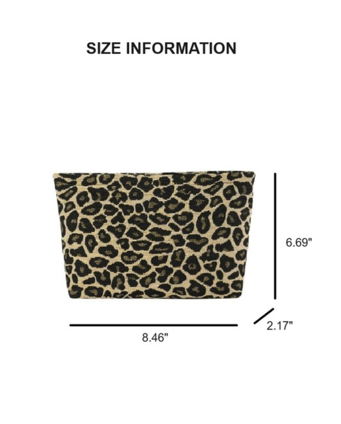 leopard cosmetic bag - 2 colors