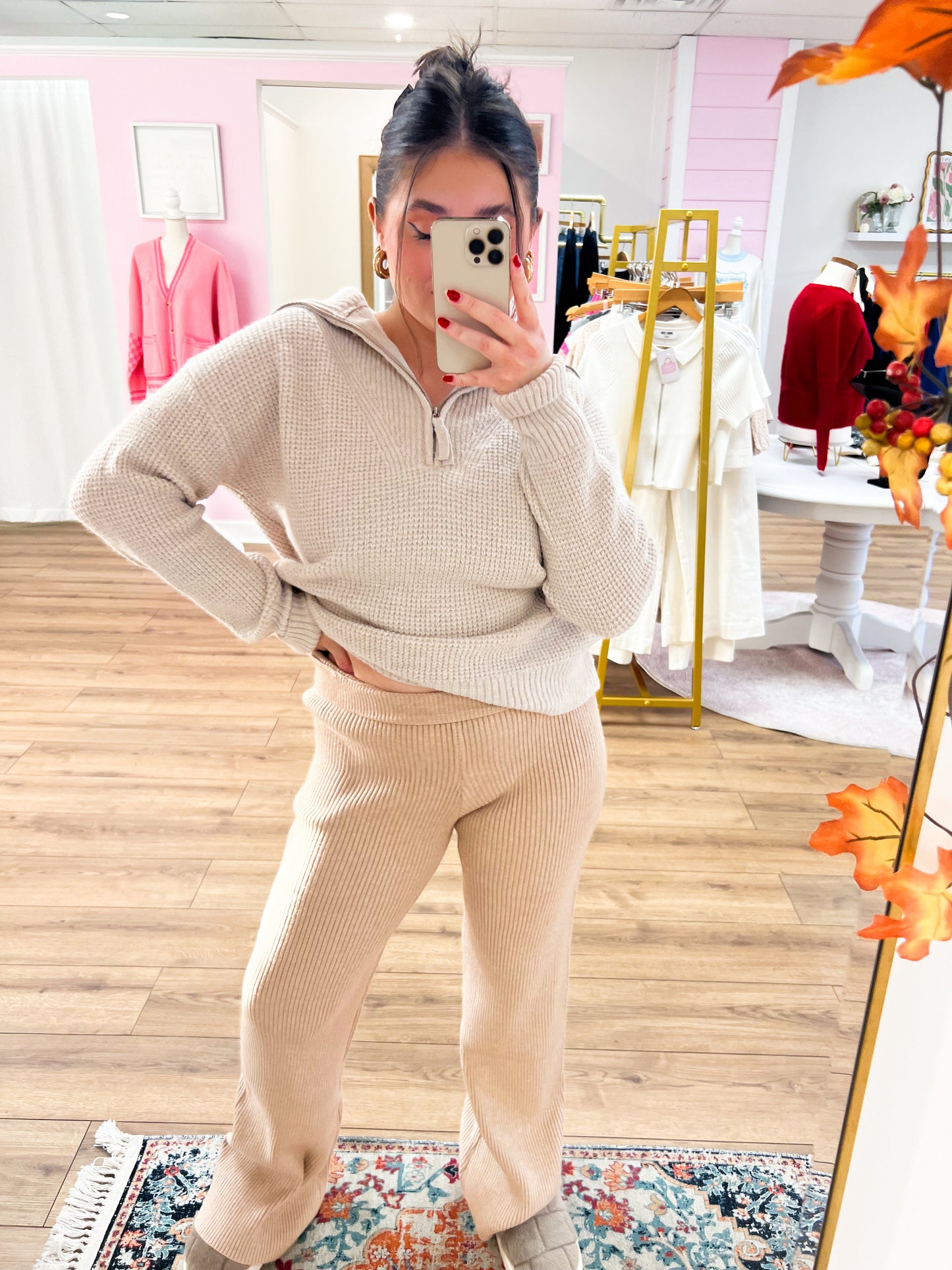 sweater knit pants