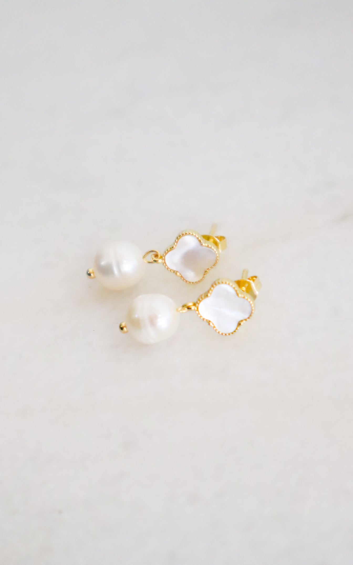 clover drop earrings