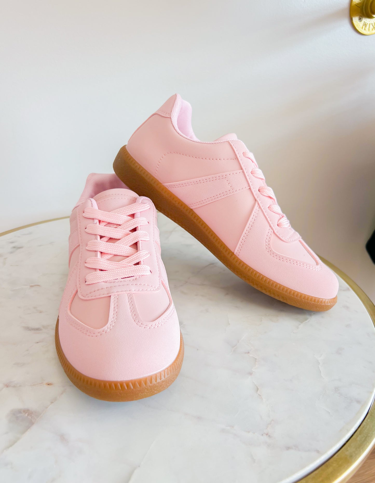 the perfect pink sneakers