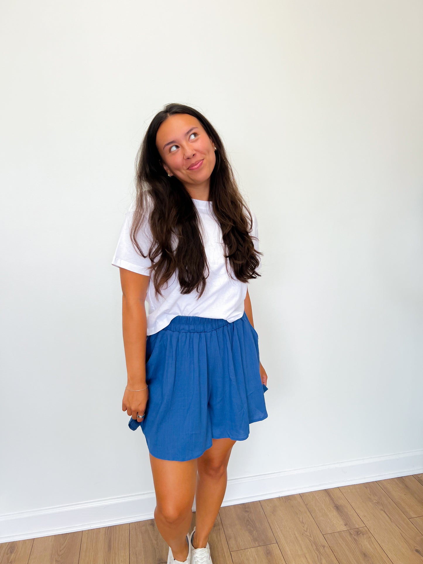 Woven Shorts- Blue