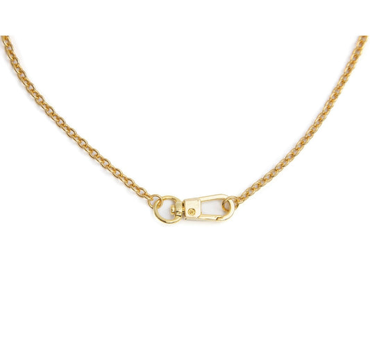clasp necklace - gold