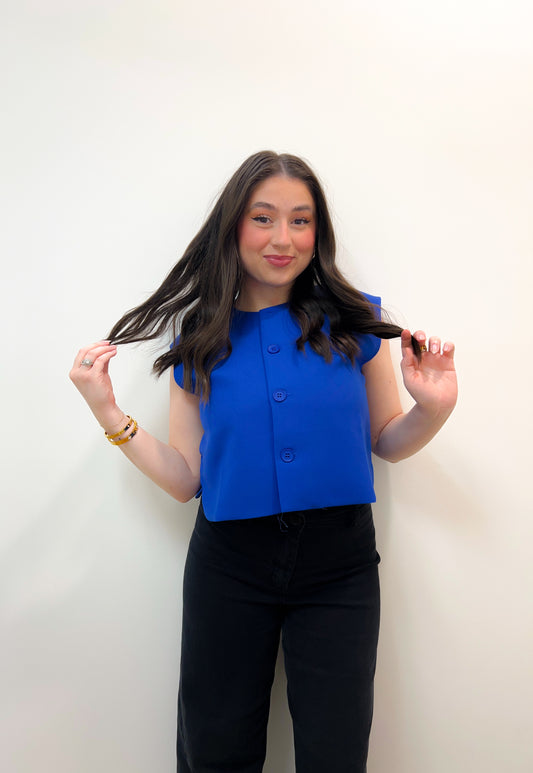 Chic Cobalt Vest