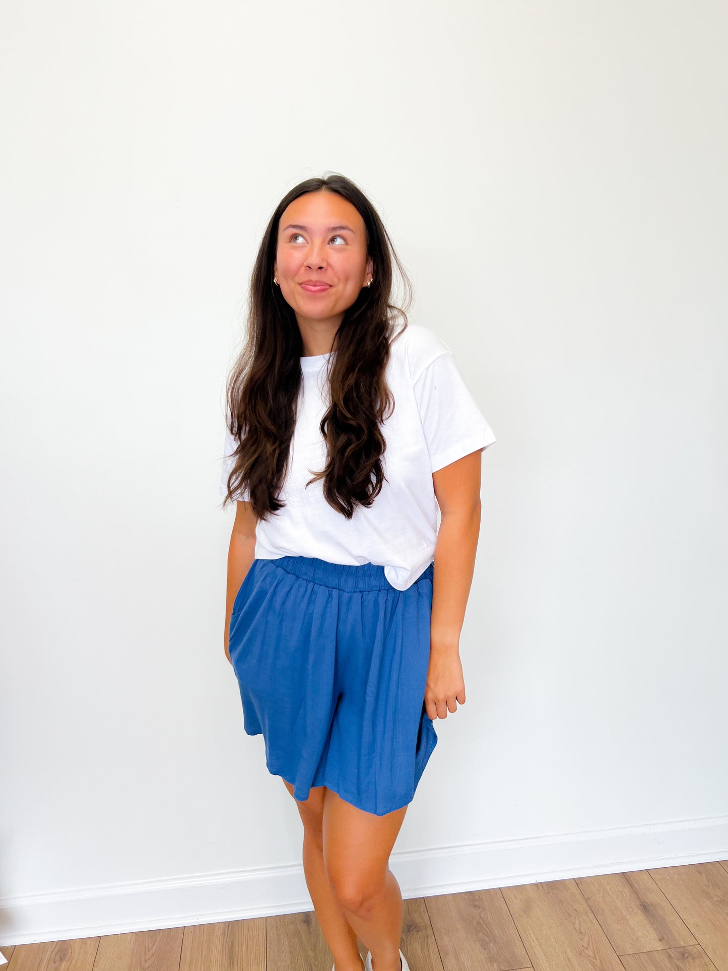Woven Shorts- Blue