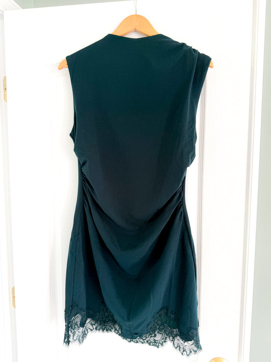 Emerald Lace Mini Dress