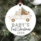 baby's first christmas ornament