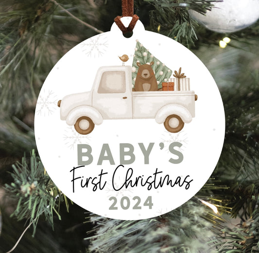 baby's first christmas ornament