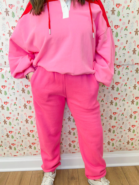 The Coziest Sweatpants- fuchsia