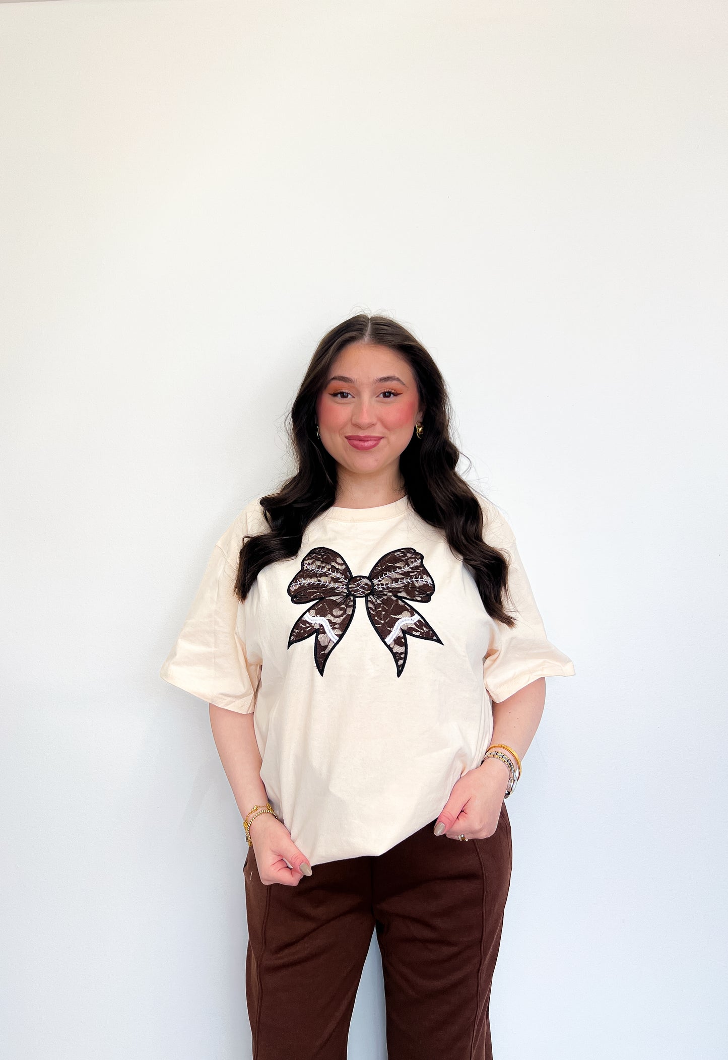 Lace Football Tee