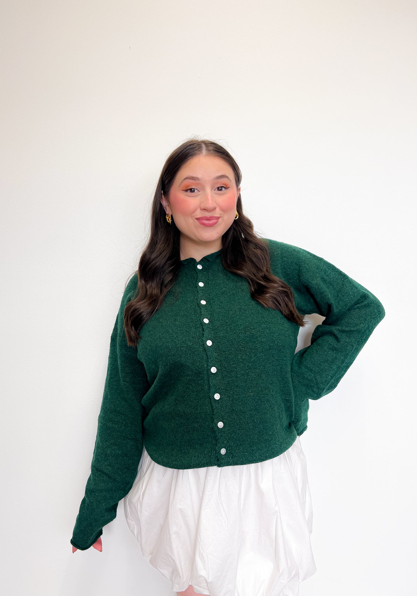 Soft & Chic Cardigan - Hunter Green
