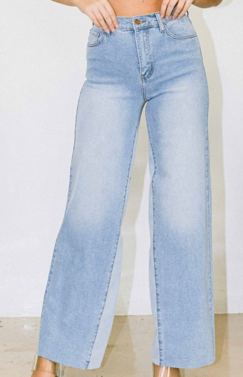two tone jeans