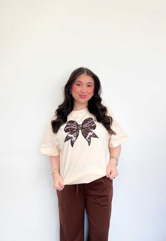 Lace Football Tee