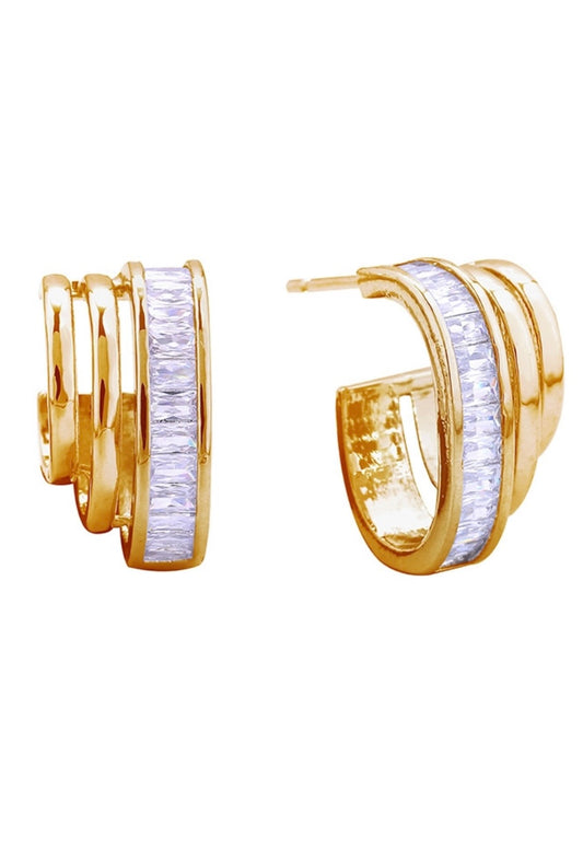 trio hoops - gold