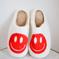 smiley slippers - red