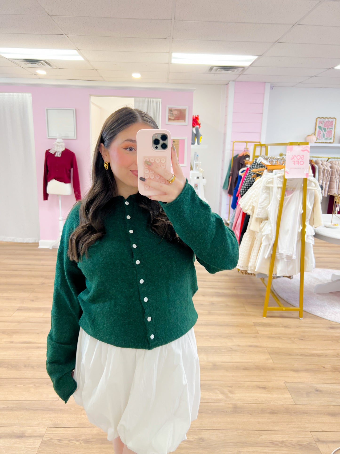 Soft & Chic Cardigan - Hunter Green