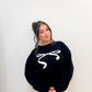 coquette sweater - black