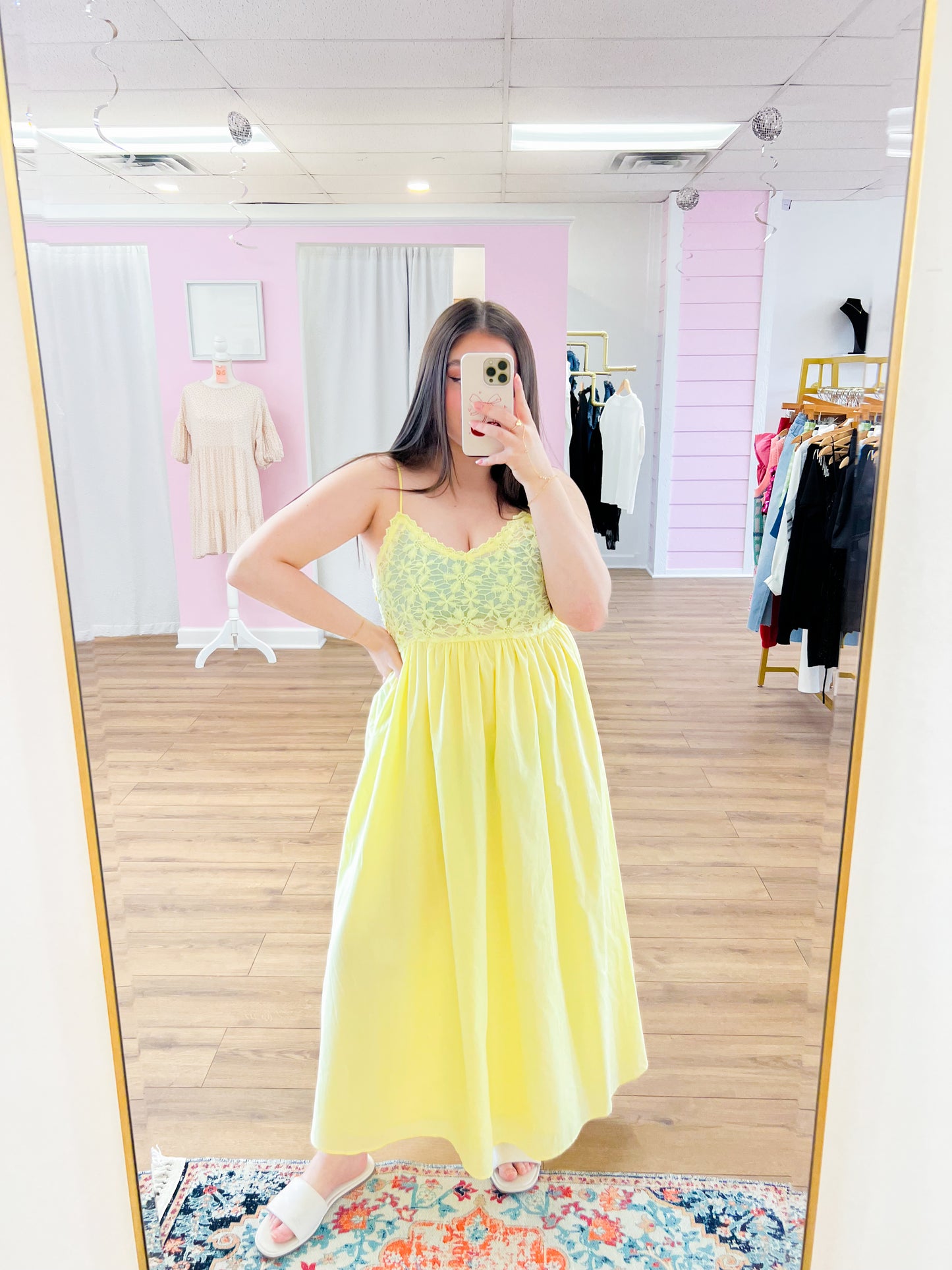 ray of sunshine midi dress