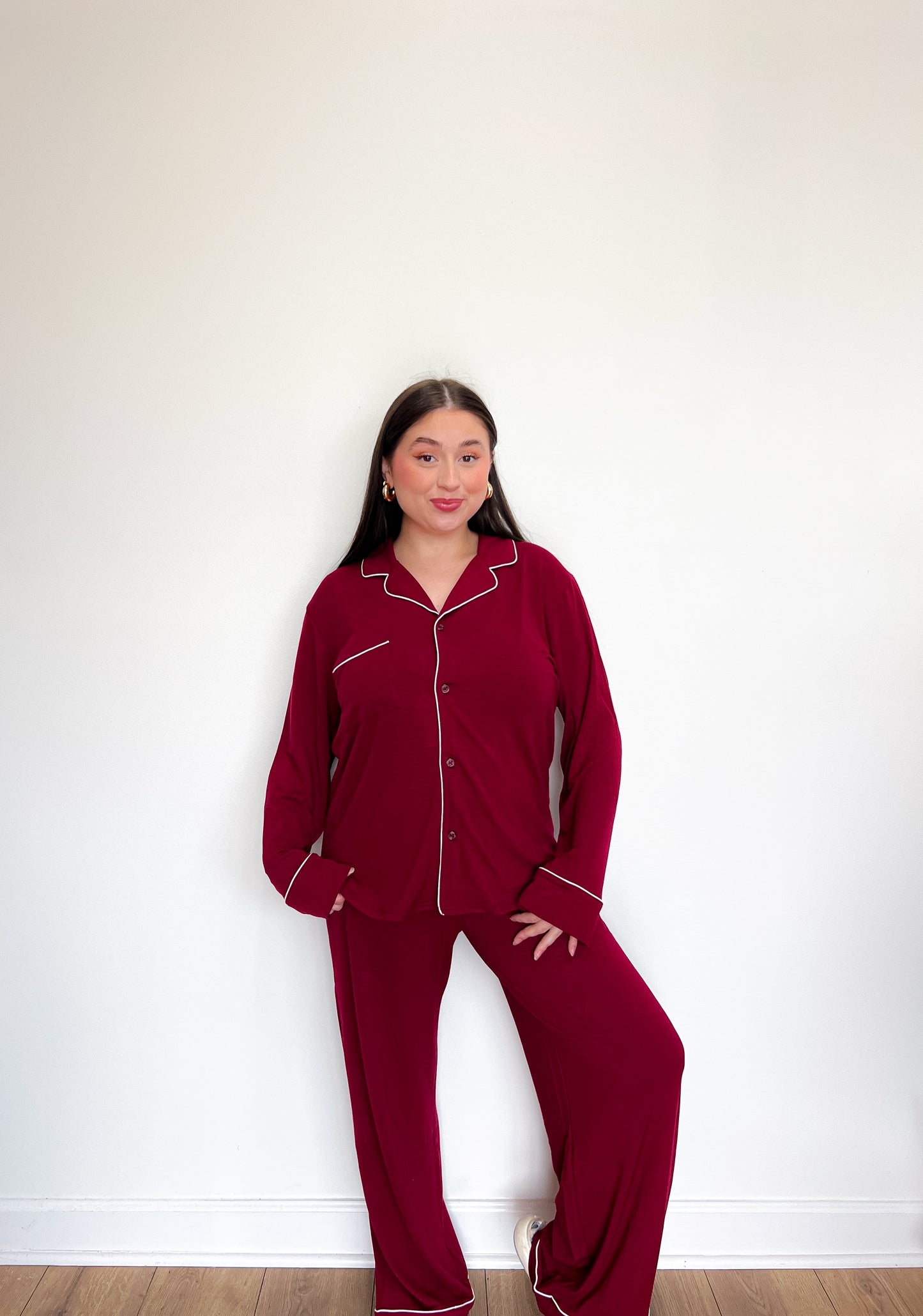 Pajama Set - Wine