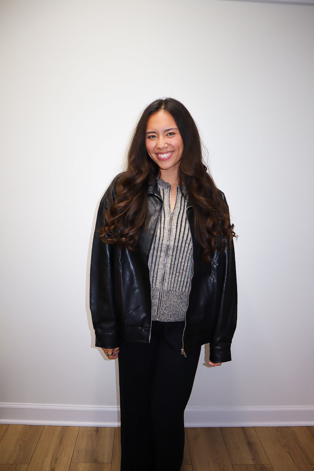 Leather Bomber Jacket