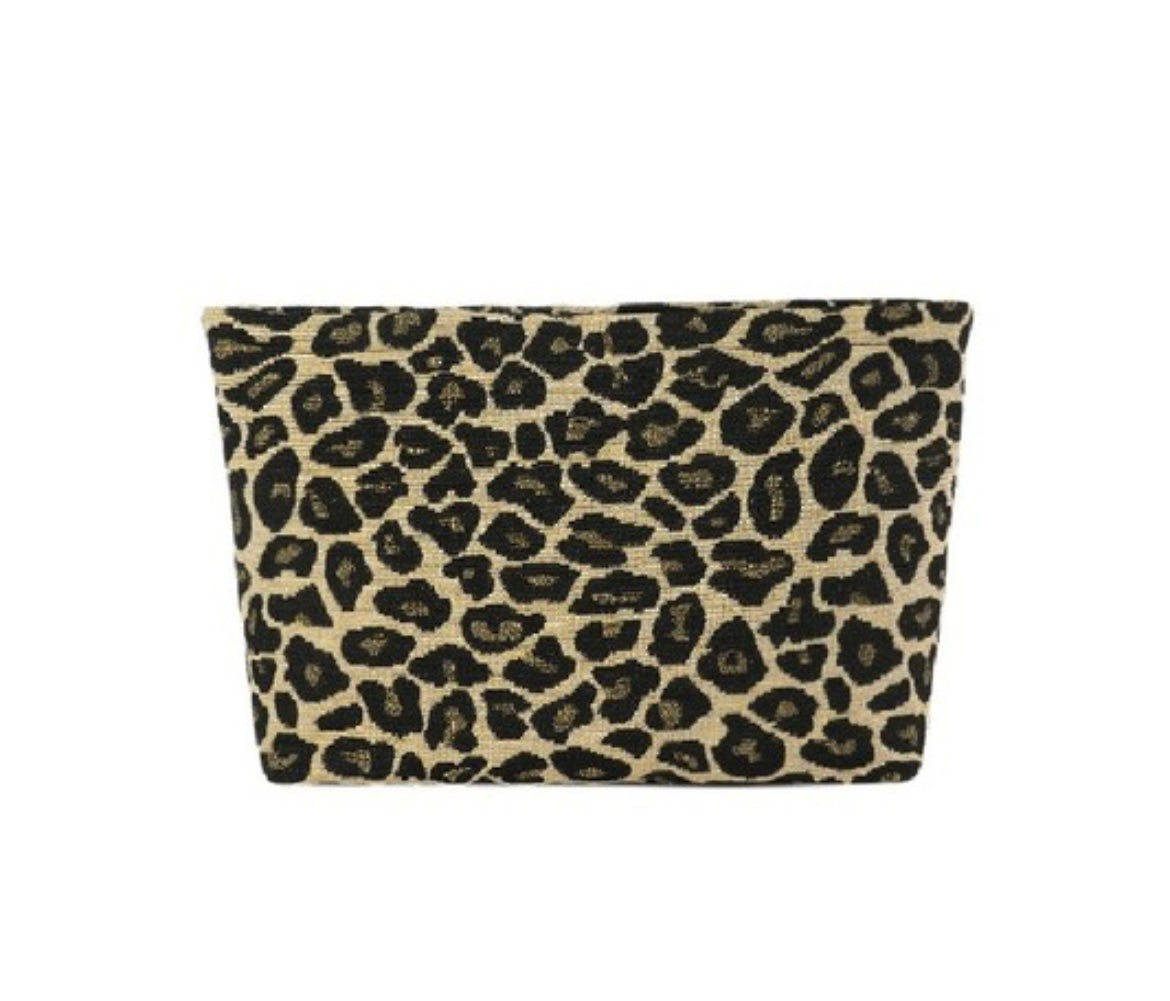 leopard cosmetic bag - 2 colors