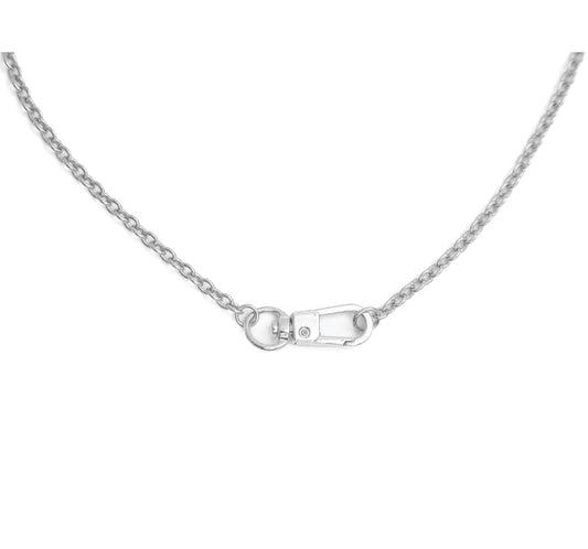 clasp necklace - silver