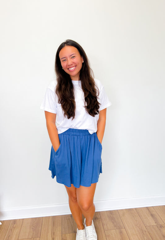 Woven Shorts- Blue