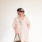 beach side linen dress