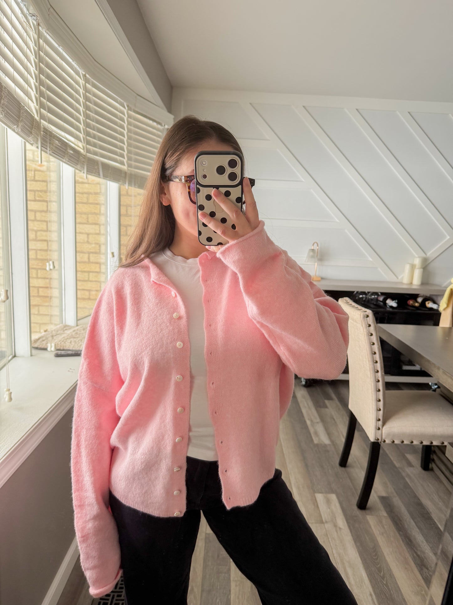 Pastels Cardigan- Pink