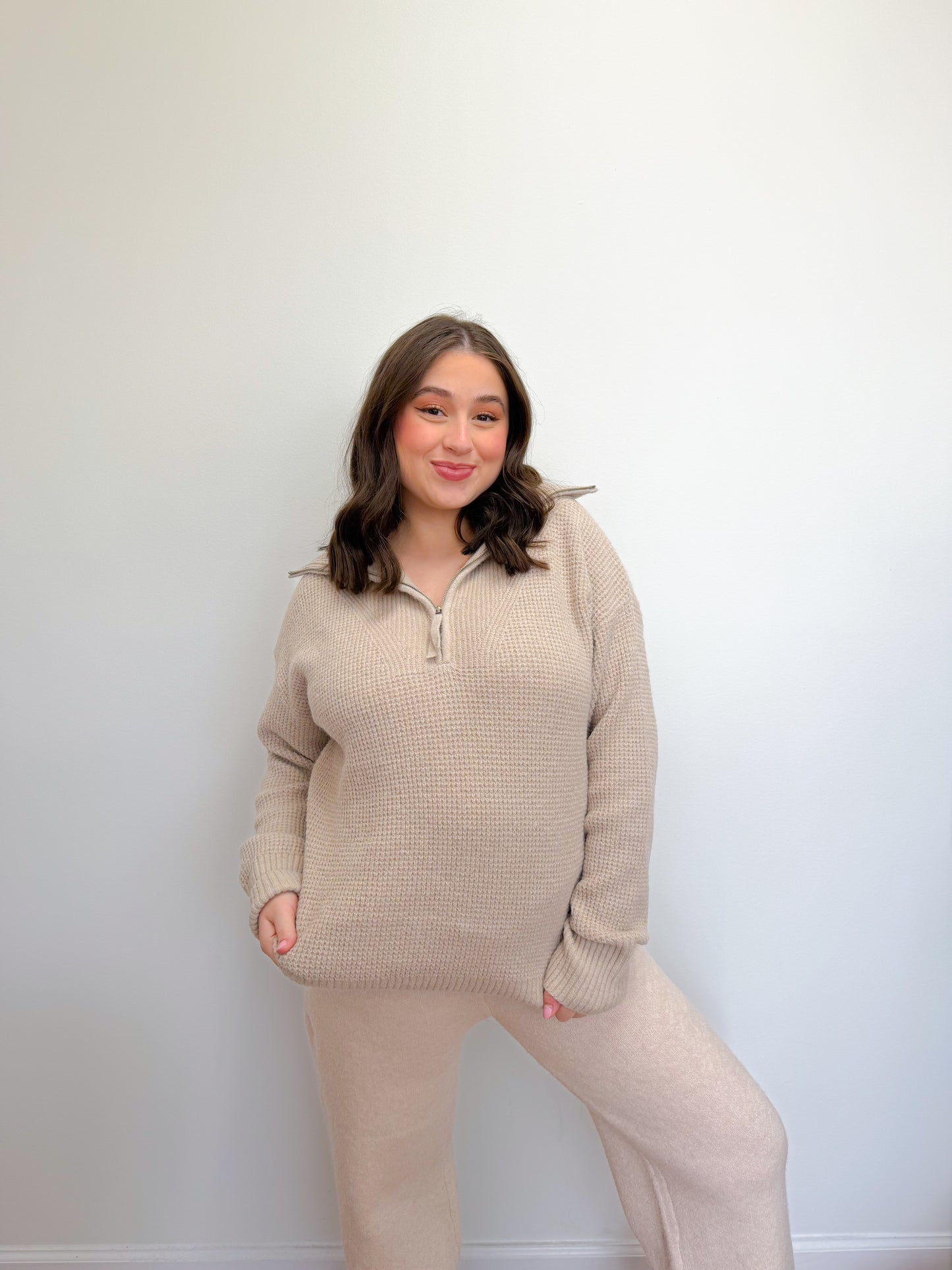 Fireside Half Zip Sweater