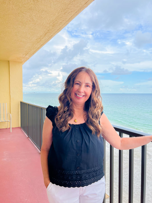 Breezy Eyelet Blouse
