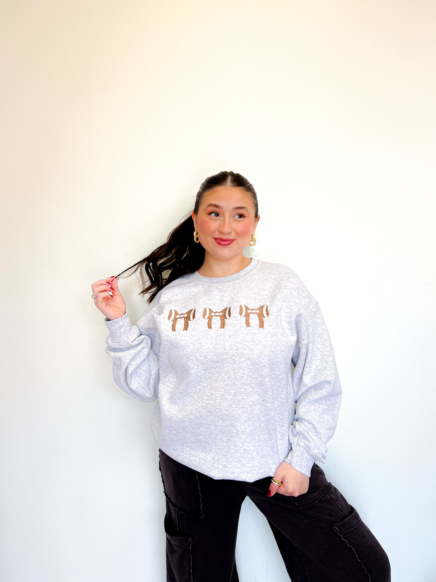 Coquette Football Crewneck