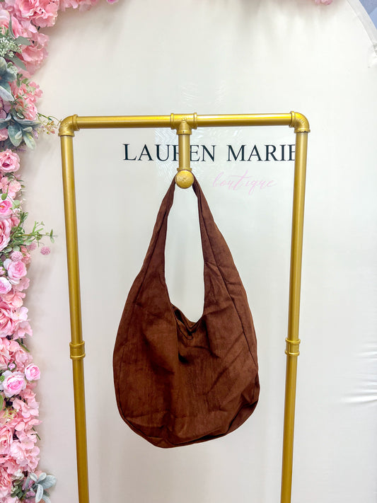 Suede Shoulder Brown