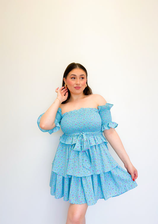 aquamarine mini dress