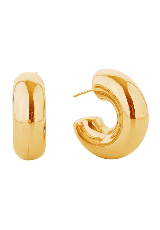 chunky hoop - gold