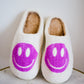 smiley slippers - purple