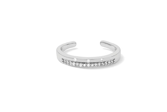 double trouble ring - silver