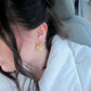 just that girl post earrings - gold