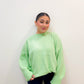 pop of color sweater - green