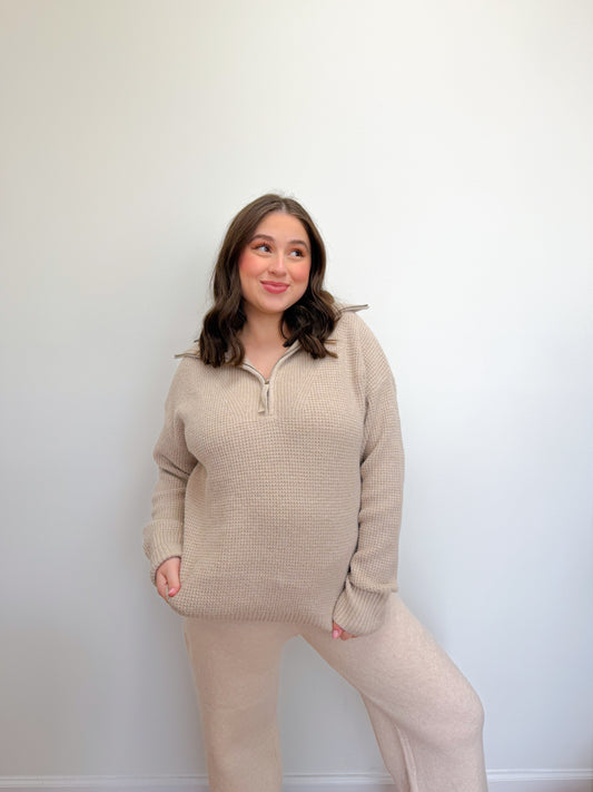 Fireside Half Zip Sweater